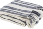 Accent Throw-Charcoal White Stripe - Detail