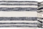 Accent Throw-Charcoal White Stripe - Signature