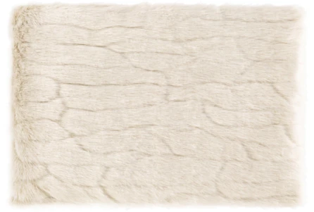 Accent Throw-Ivory Faux Fur - Main