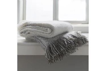 Accent Throw-Taupe Fringe