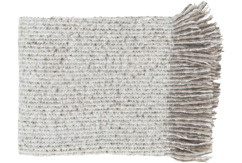 Accent Throw-Taupe Fringe - 360