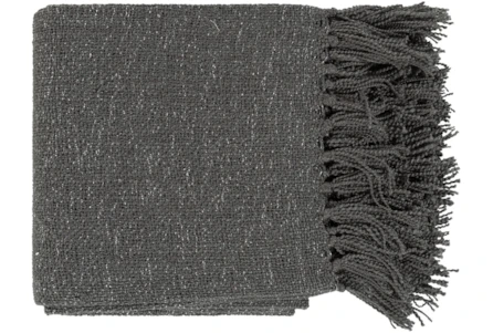 Accent Throw-Charcoal Metallic Silver - Main