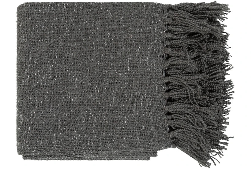 Accent Throw-Charcoal Metallic Silver - 360