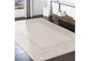 2'x2'9" Rug-Global Low/High Grey And Beige - Room