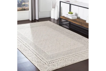 3'9"x5'6" Rug-Global Low/High Grey And Beige