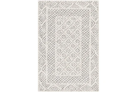 3'9"x5'6" Rug-Global Low/High Grey And Beige