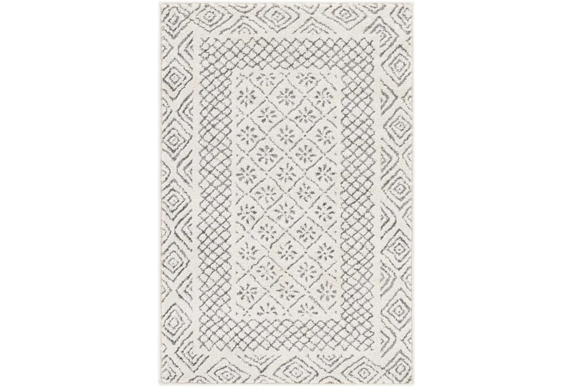 3'9"x5'6" Rug-Global Low/High Grey And Beige - 360