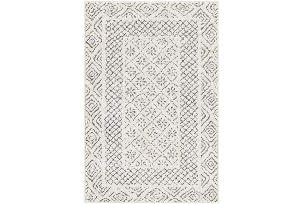 5'3"x7'3" Rug-Global Low/High Grey And Beige