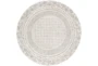 5'3" Round Rug-Global Low/High Grey And Beige - Signature