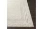 5'3"x5'3" Square Rug-Global Low/High Grey And Beige - Detail