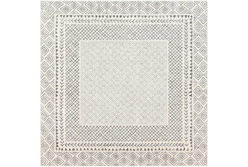 5'3"x5'3" Square Rug-Global Low/High Grey And Beige - 360
