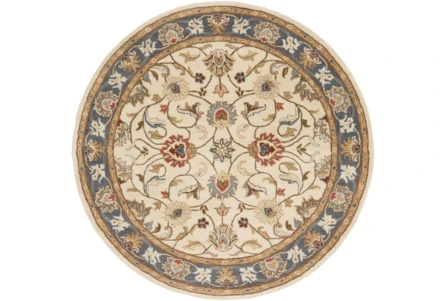 8' Round Rug-Traditional Multicolor - Main