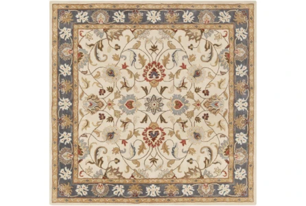 8 X8 Square Rug Traditional Multicolor, 8 X Square Rug Blue