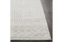 7'8"x7'8" Square Rug-Global Grey And White Stripe - Material