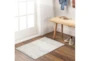 7'8"x7'8" Square Rug-Global Grey And White Stripe - Room