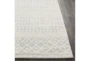 9'x12'5" Rug-Global Grey And White Stripe - Material