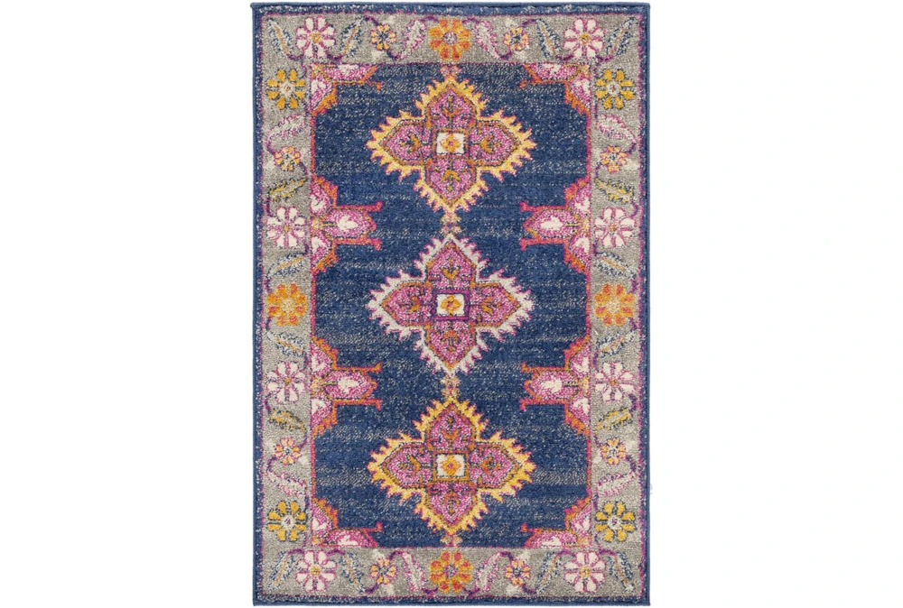 3'9"x5'6" Rug-Traditional Bold Multicolor