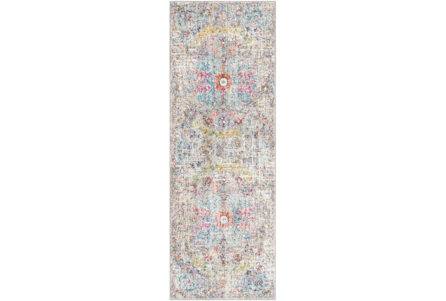 2'6"x7'3" Rug-Traditional Blue/Multicolroed
