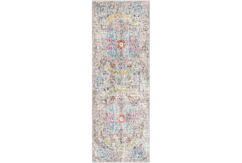 2'6"x7'3" Rug-Traditional Blue/Multicolroed - 360
