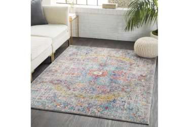 5'3"x7'3" Rug-Traditional Blue/Multicolroed