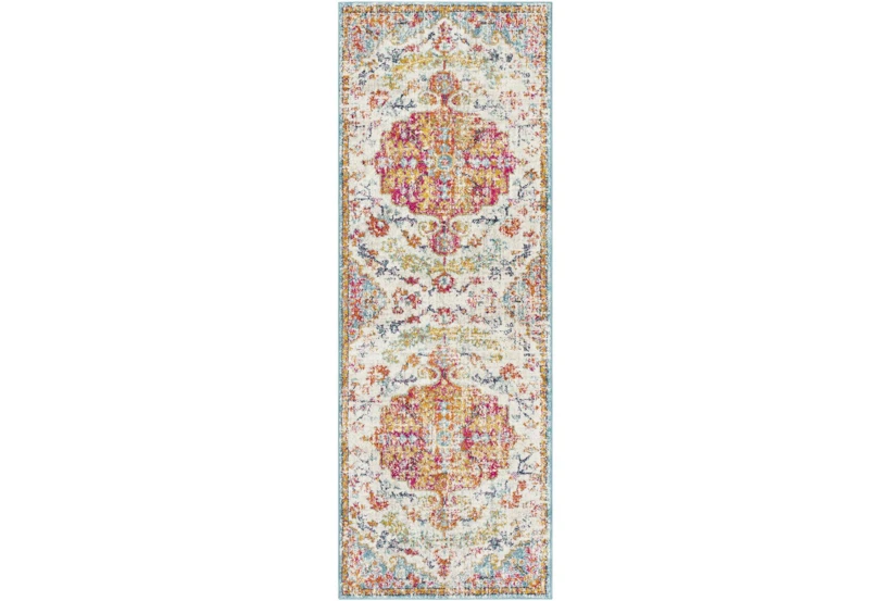 2'6"x7'3" Rug-Traditional Multicolored - 360