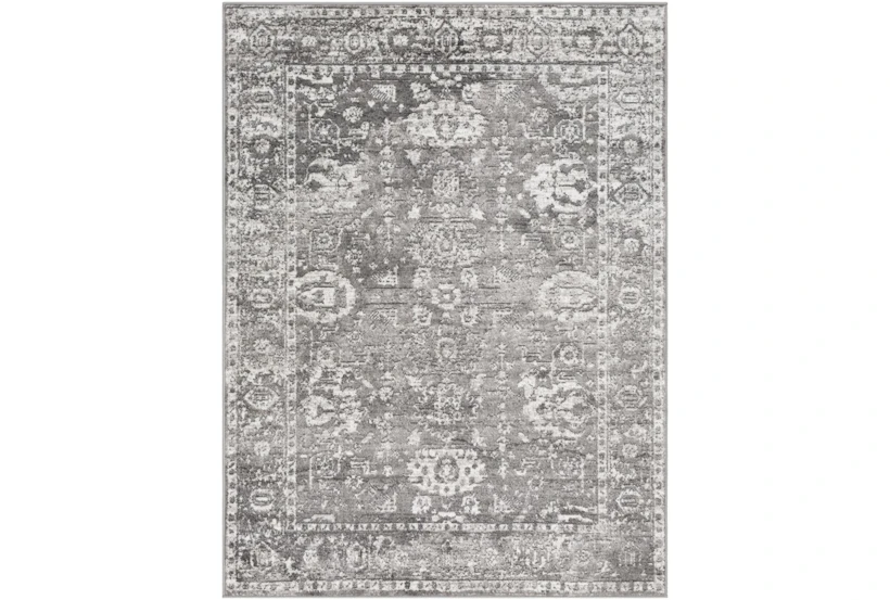 5'3"x5'3" Square Rug-Traditional Grey - 360
