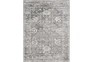 6'5"x6'5" Square Rug-Traditional Grey
