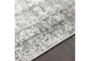 5'3"x5'3" Square Rug-Traditional Grey - Side