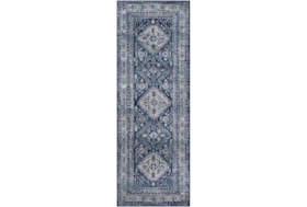2'6"x7'3" Rug-Traditional Navy