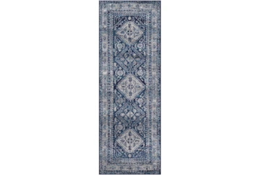 2'6"x7'3" Rug-Traditional Navy