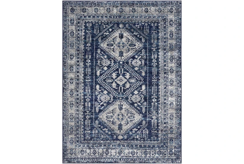 6'6"x9' Rug-Traditional Navy - 360
