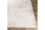 6'5"x6'5" Square Rug-Modern Distressed Grey And Blue - Material