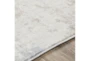 6'5"x6'5" Square Rug-Modern Distressed Grey And Blue - Side