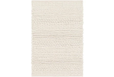 2'x3' Rug-Modern Texture Ivory And Charcoal