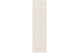 3'x12' Rug-Modern Texture Ivory And Charcoal