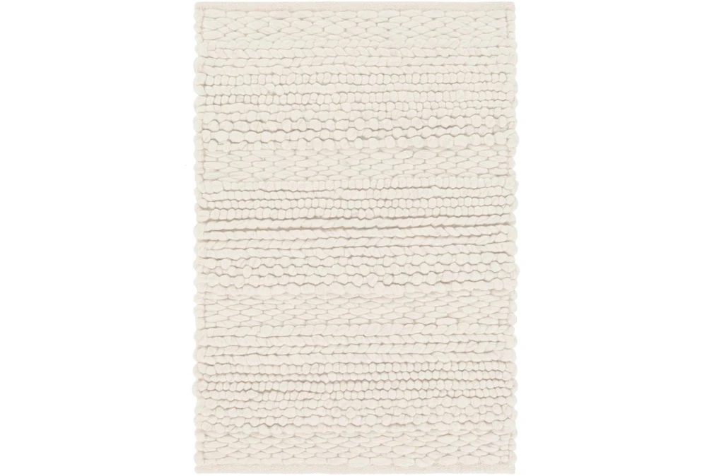 5'x8' Rug-Modern Texture Ivory And Charcoal