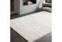7'8"x7'8" Square Rug-Modern Distressed High/Low Khaki And Grey - Room