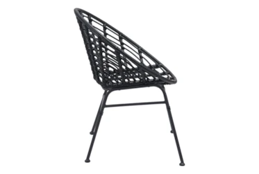 Shell Outdoor Black Dining Chair Set Of 2