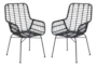Mcgrath Black Outdoor Chair Set Of 2 - Signature