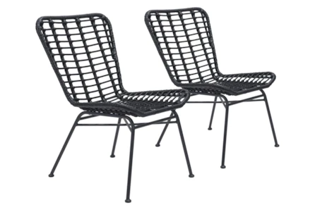 Laguna Outdoor Black Chair Set Of 2