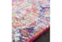 2'6"x7'3" Rug-Traditional Bright Pink/Multicolored - Side