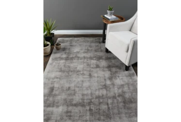 8'x10' Rug-Modern Distressed Dove Gray Woven