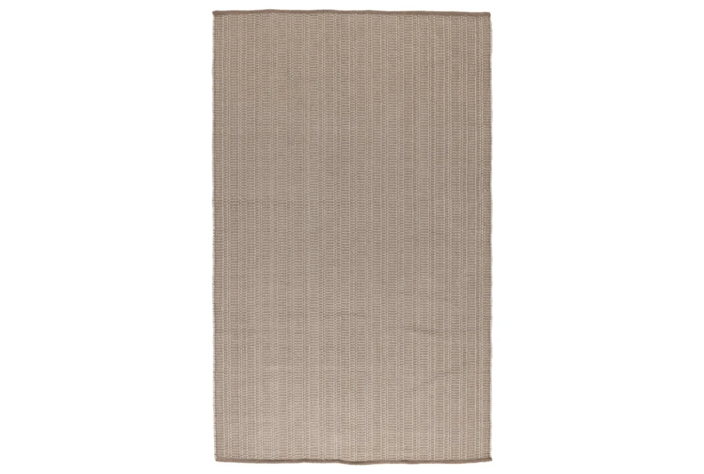 2'X3' Outdoor Rug- Tan Elevated Woven Texture