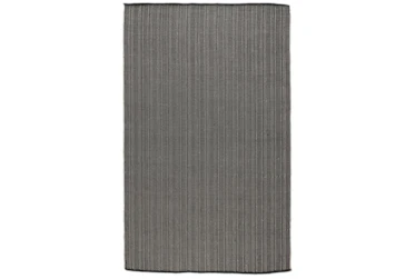 2'X3' Outdoor Rug- Charcoal Elevated Woven Texture