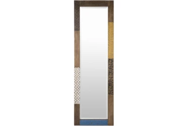 Mirror-Multicolor Antiqued Wood 22X70