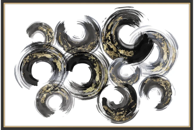 Picture-Gold And Black Swirls - 360