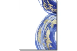 Picture-Gold And Blue Swirl I