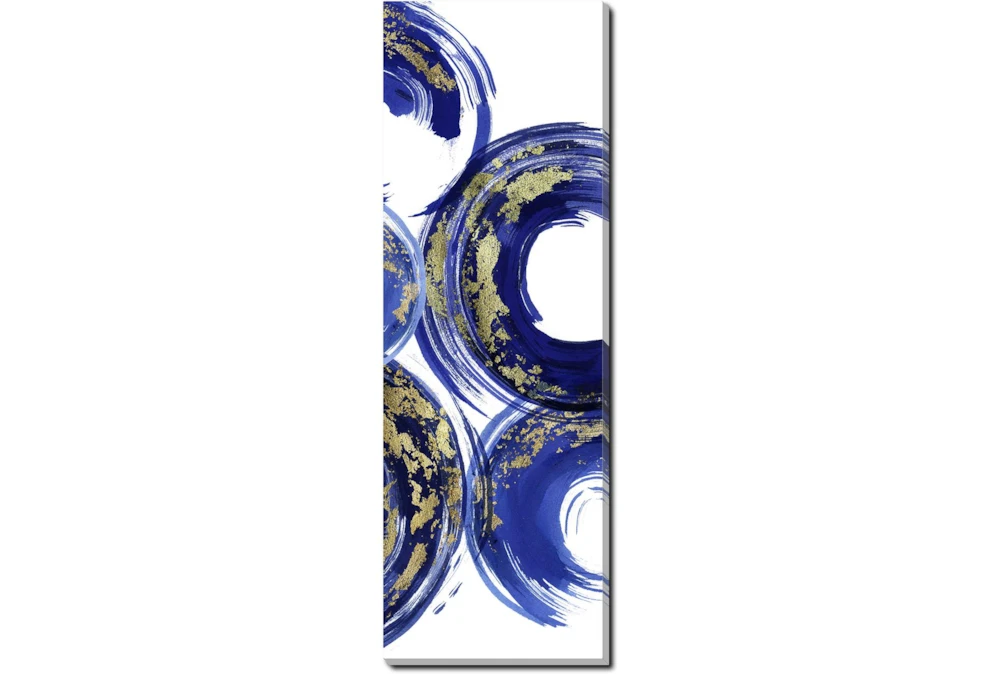 Picture-Gold And Blue Swirl III