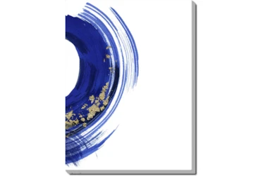 Picture-Gold And Blue Swirl V
