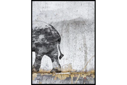 Picture-Black & White Elephant II